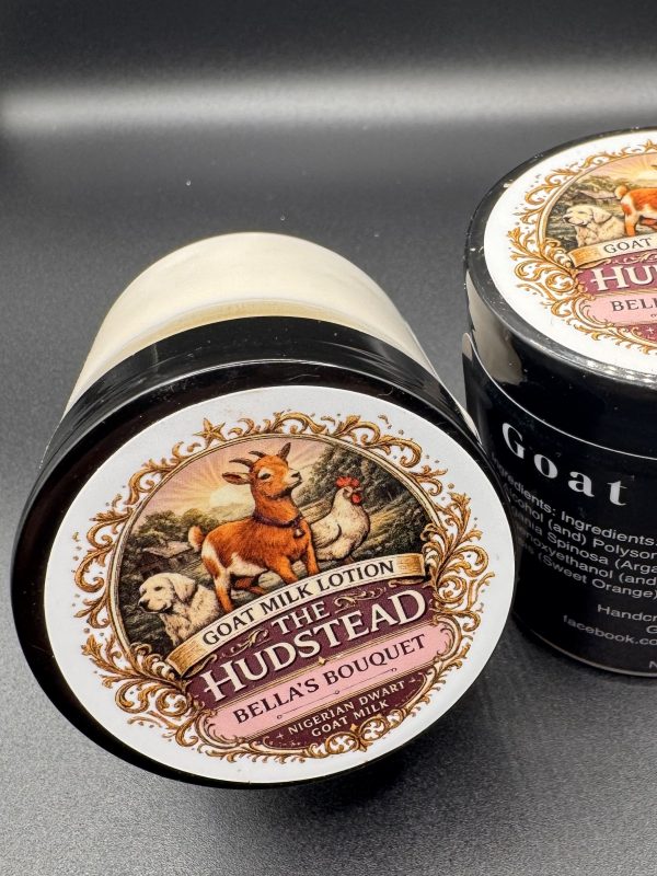 Goat Milk + Argan Body Lotion — Bella’s Bouquet — handcrafted goat milk skin care from The Hudstead in Great Falls, SC