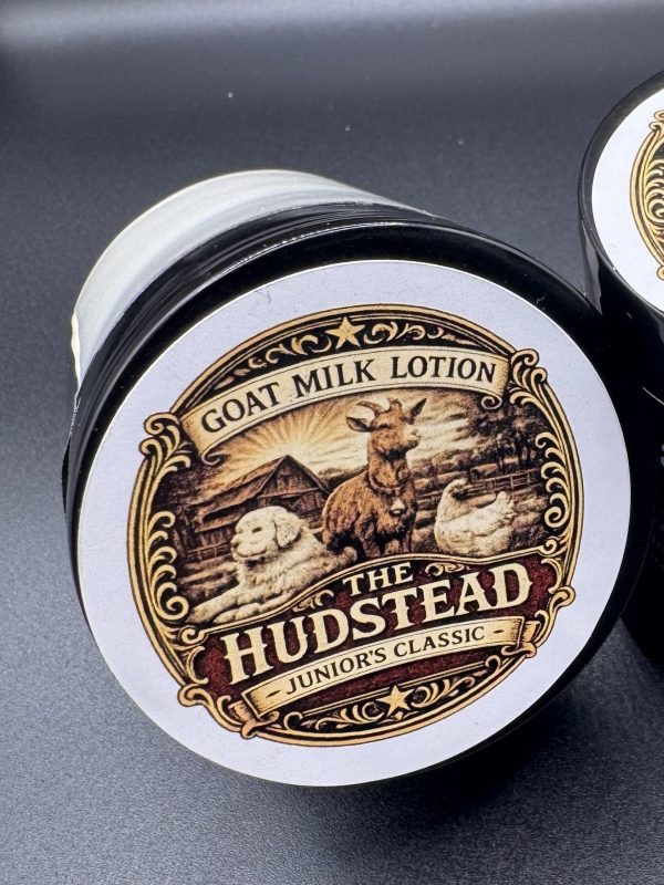 Goat Milk + Argan Body Lotion — Junior’s Classic — handcrafted goat milk skin care from The Hudstead in Great Falls, SC