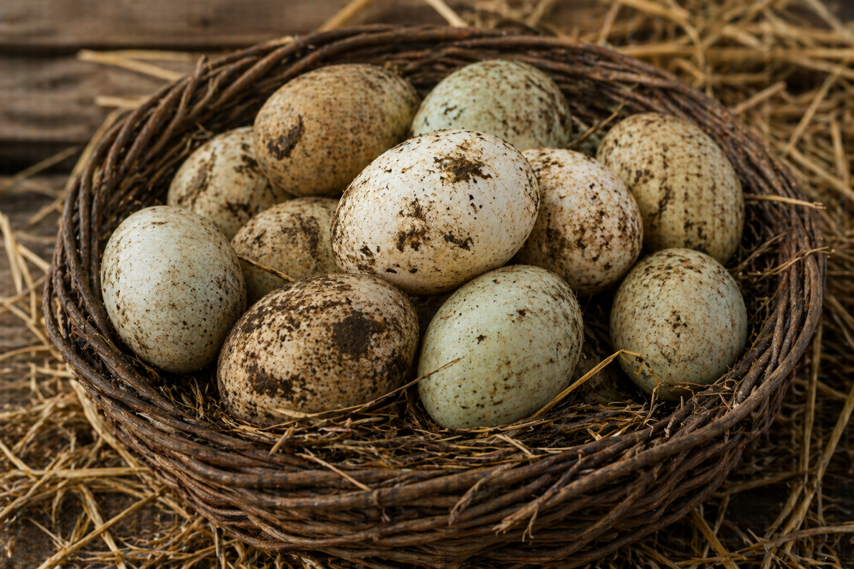 Khaki Campbell Duck Eggs — Pasture-Raised Half-Dozen